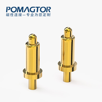 弹簧针 DIP式：电镀黄铜Au5u，电压12V，电流2A，工作行程0.6mm:100±20gf，弹力10000次+，工作温度-30°~85°