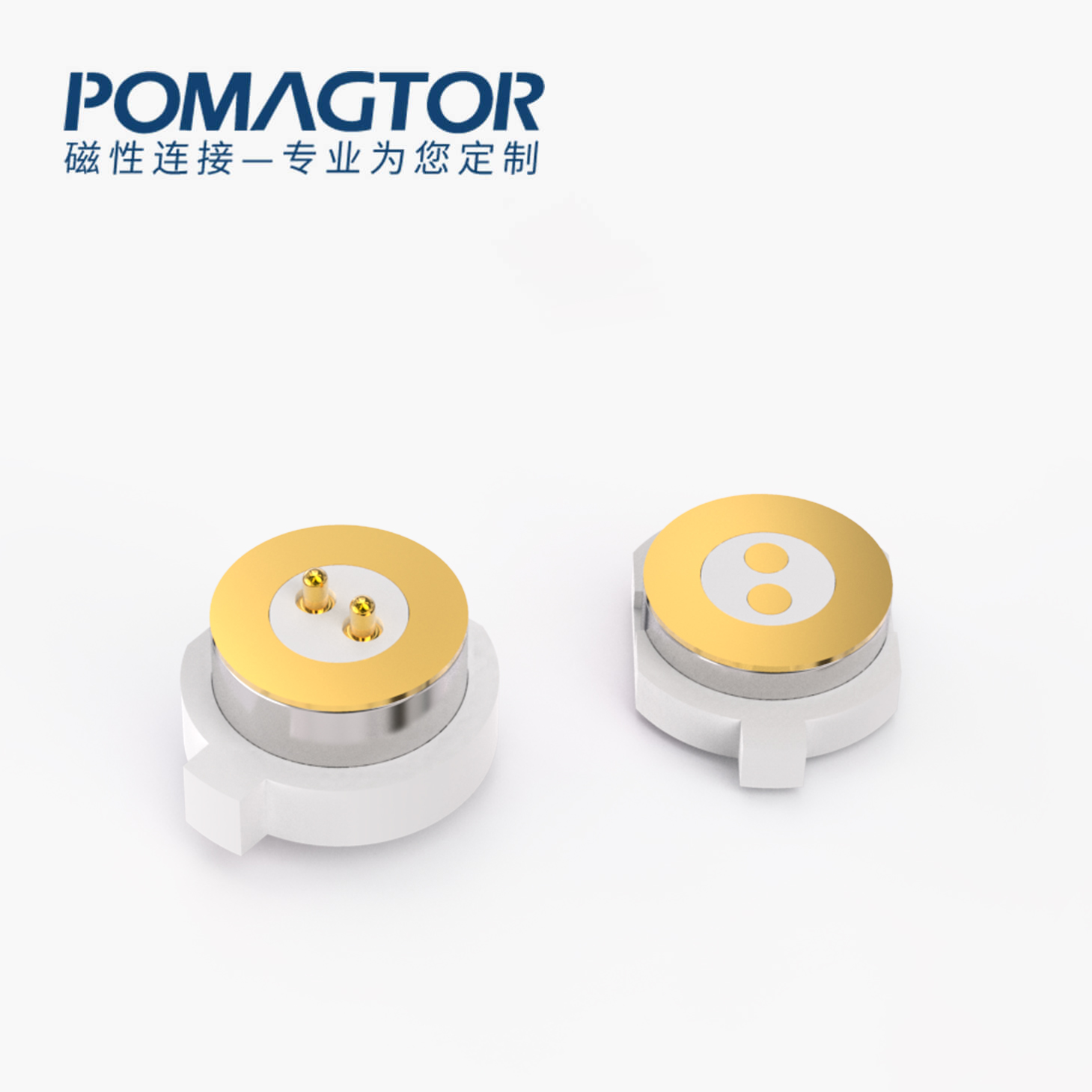 磁吸连接器 圆形磁性系列：3PIN，电压1.5V，电流1A，工作行程1.0mm:30±10gf，弹力10000次+，工作温度-40°~85°