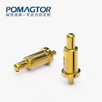 弹簧针 DIP式：电镀黄铜Au3u，电压5V，电流1A，工作行程0.5mm:40±15gf，弹力10000次+，工作温度-30°~85°