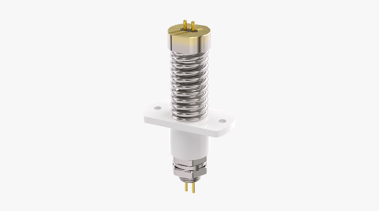 弹簧针 大电流：电压220V，电流60A，工作行程6mm:300&plusmn;50gf，弹力20000次+，工作温度-30&deg;~85&deg;