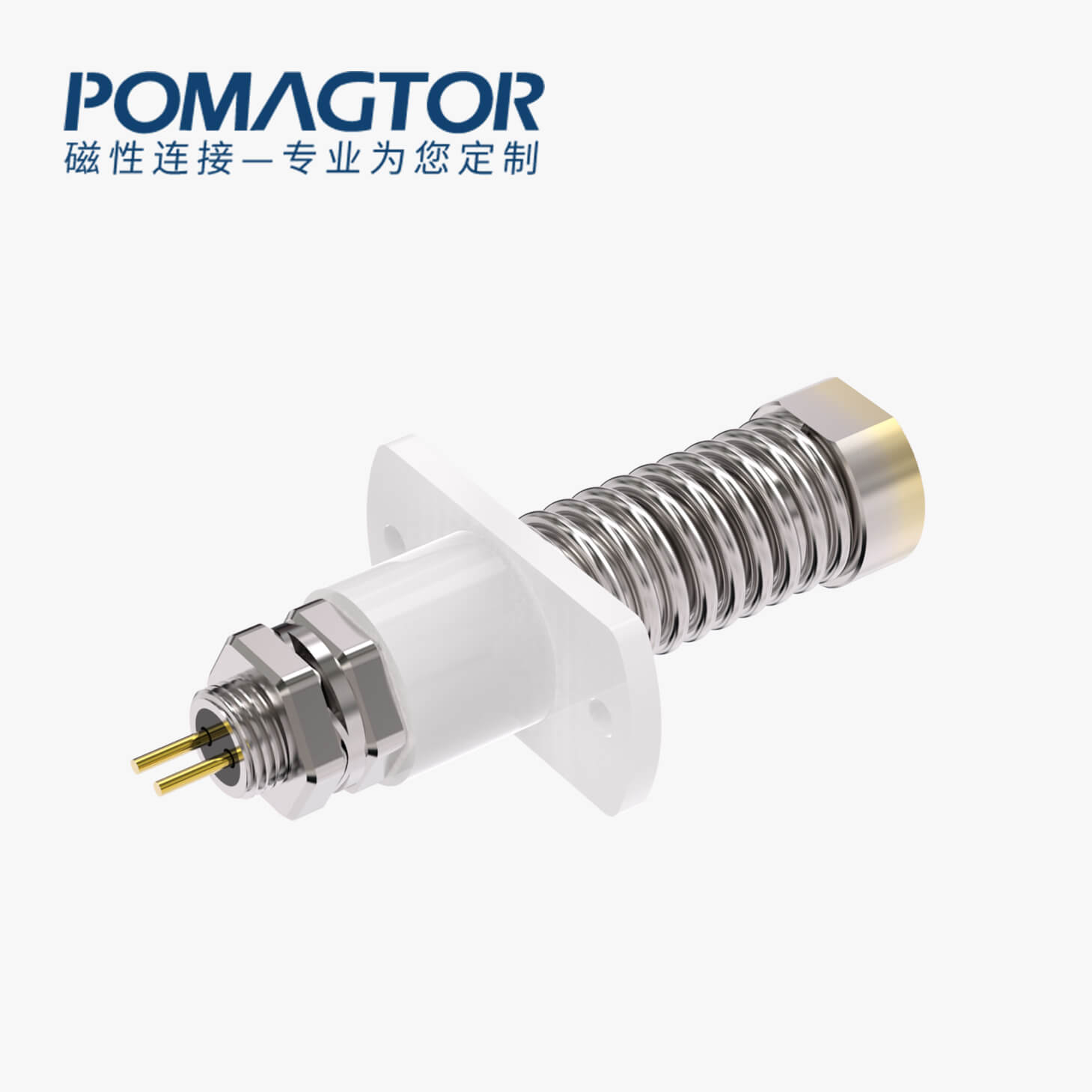 弹簧针 大电流：电压220V，电流60A，工作行程6mm:300±50gf，弹力20000次+，工作温度-30°~85°