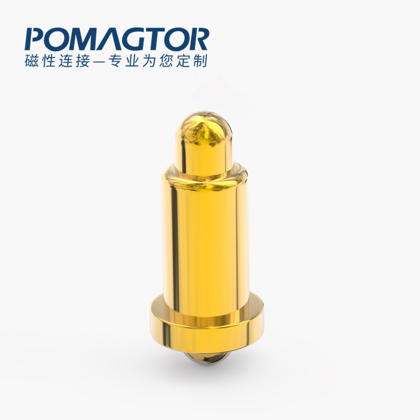 弹簧针 双头式：电镀黄铜Au1u，电压12V，电流1A，弹力10000次+，工作温度-40°~150°