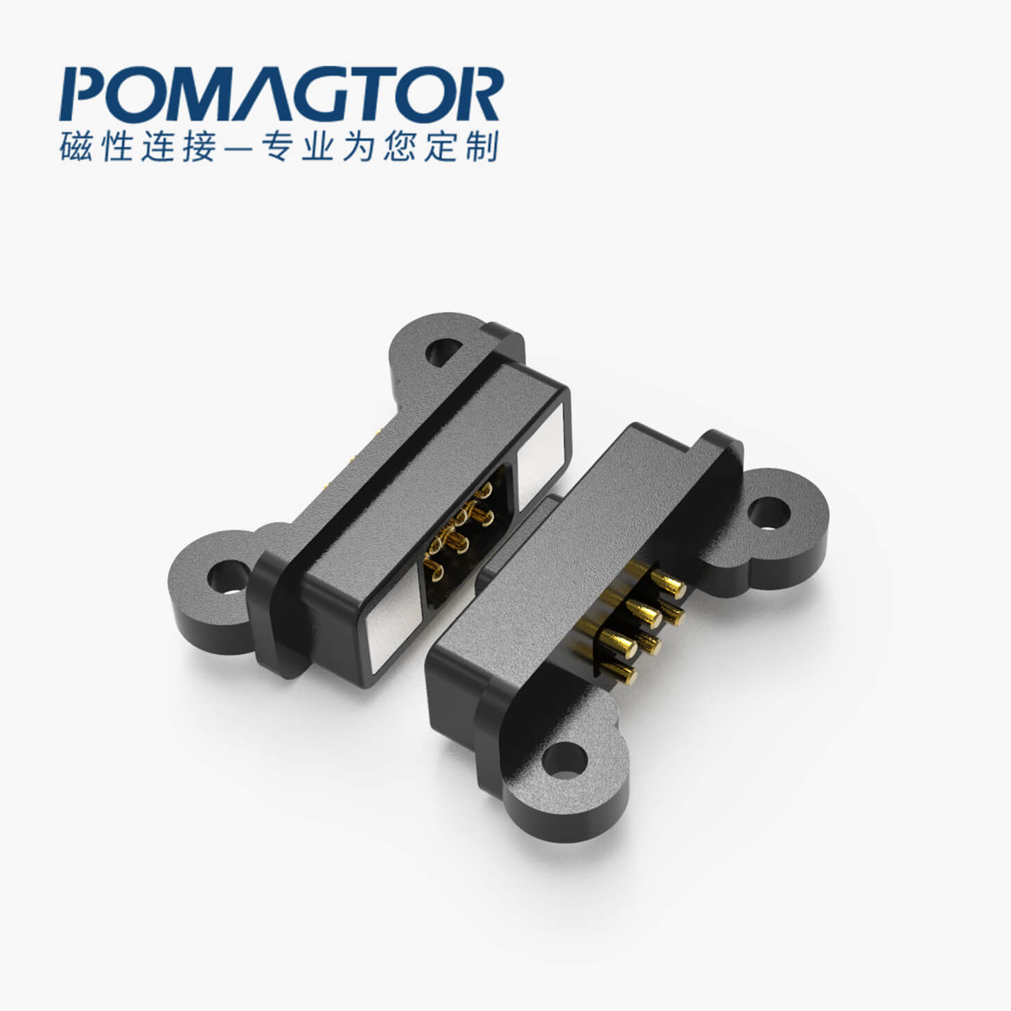 磁吸连接器 TK磁性系列：6PIN，电镀黄铜Au5u，电压5V，电流2A