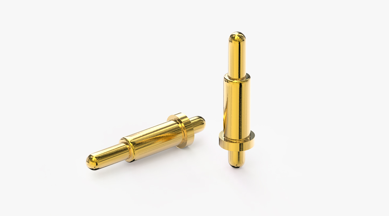 弹簧针 双头式：电镀黄铜Au1u，电压12V，电流1A，弹力10000次+，工作温度-40&deg;~150&deg;