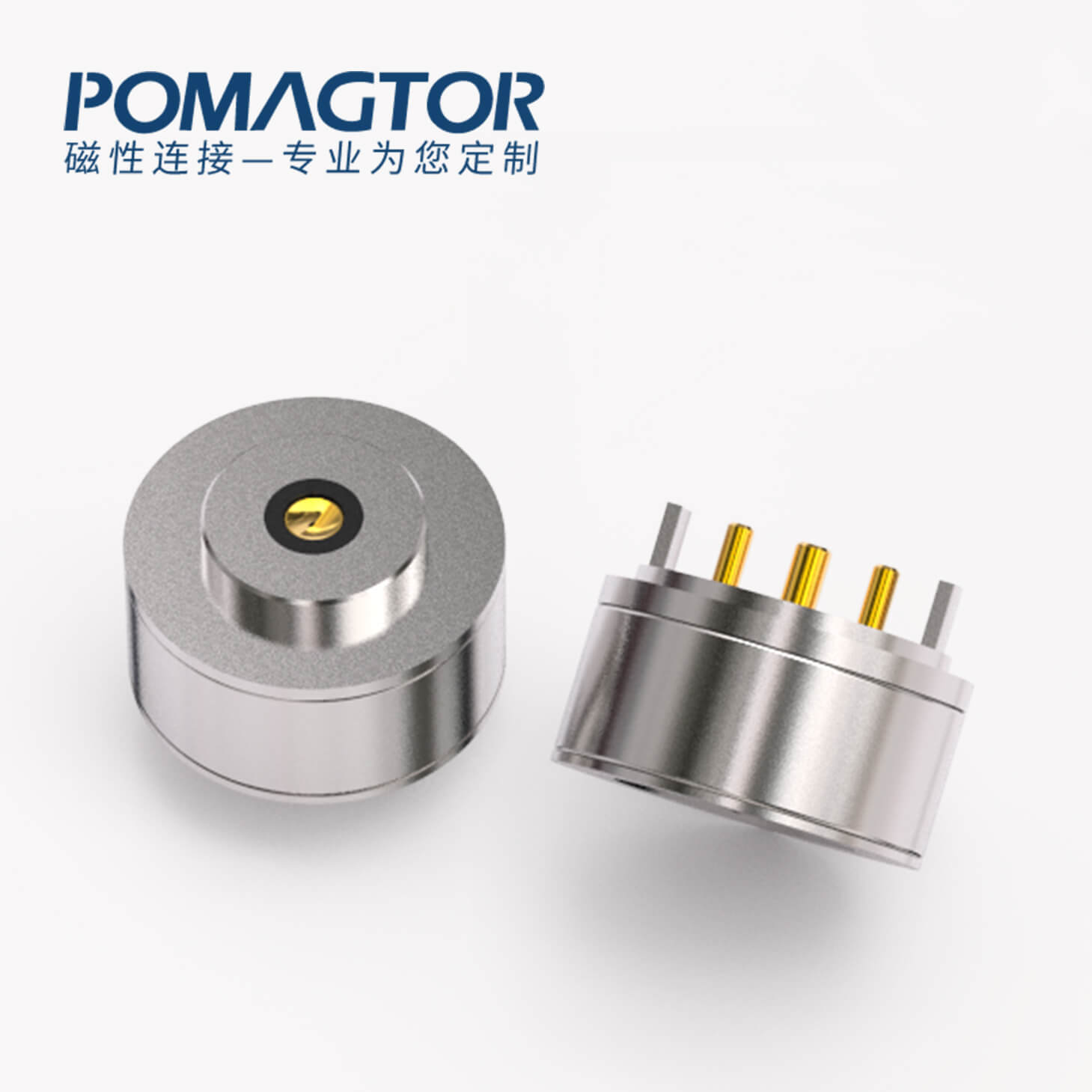 磁吸连接器 圆形磁性系列：2PIN，电压5V，电流2A，工作温度-30°~85°