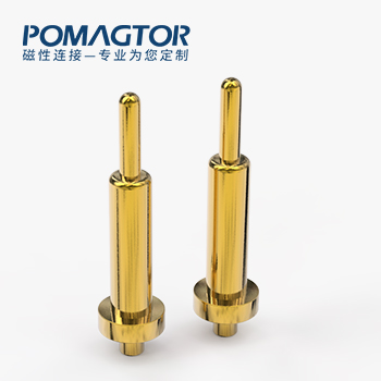 弹簧针 DIP式：电镀黄铜Au3u，电压5V，电流1A，工作行程1.0mm:40±15gf，弹力10000次+，工作温度-30°~85°