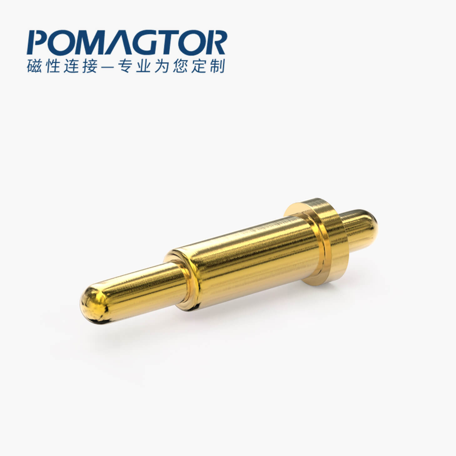 弹簧针 双头式：电镀黄铜Au1u，电压12V，电流1A，弹力10000次+，工作温度-40°~150°