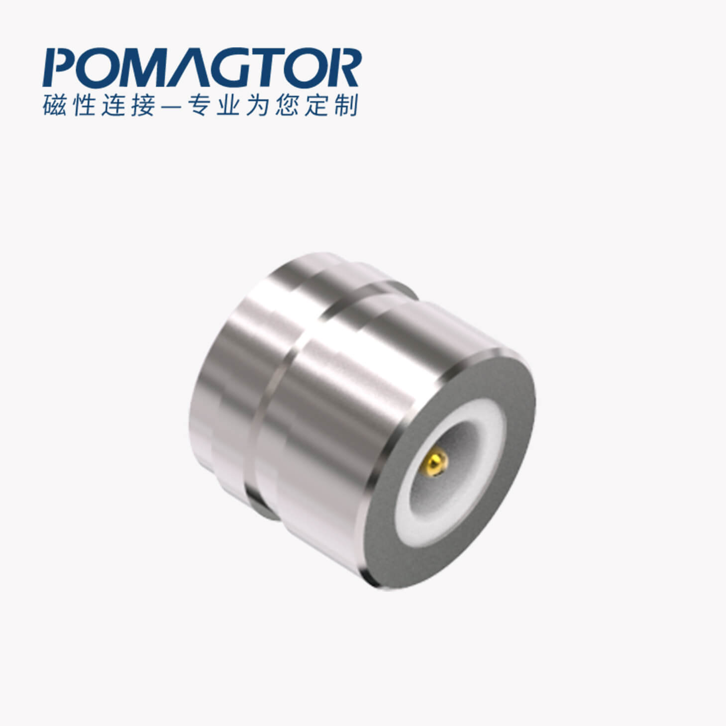 磁吸连接器 圆形磁性系列：2PIN，电镀黄铜Au3u，电压5V，电流1.5A，按压行程0.8mm:60gfMax，弹力10000次+，工作温度-30°~85°