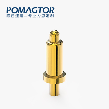 弹簧针 DIP式：电镀黄铜Au5u，电压12V，电流2A，工作行程0.6mm:100±20gf，弹力10000次+，工作温度-30°~85°