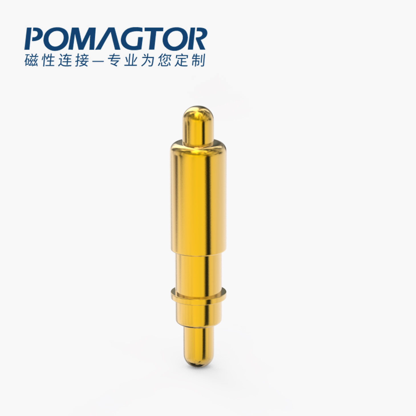 弹簧针 双头式：电镀黄铜Au1u，电压12V，电流1A，弹力10000次+，工作温度-40°~150°