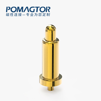 弹簧针 DIP式：电镀黄铜Au3u，电压5V，电流1A，工作行程0.5mm:40±15gf，弹力10000次+，工作温度-30°~85°