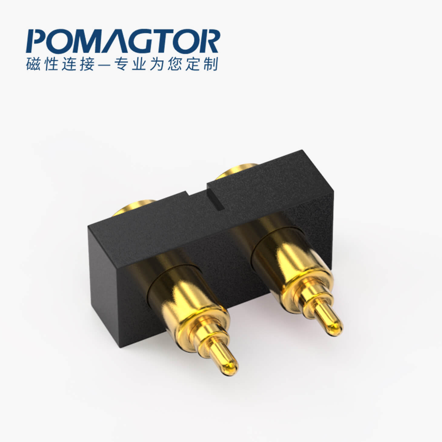 弹簧针连接器 SMT式：2PIN，电镀黄铜Au3u，电压12V，电流1.2A，工作行程0.8mm:150gfMax，弹力30000次+，工作温度-30°~85°
