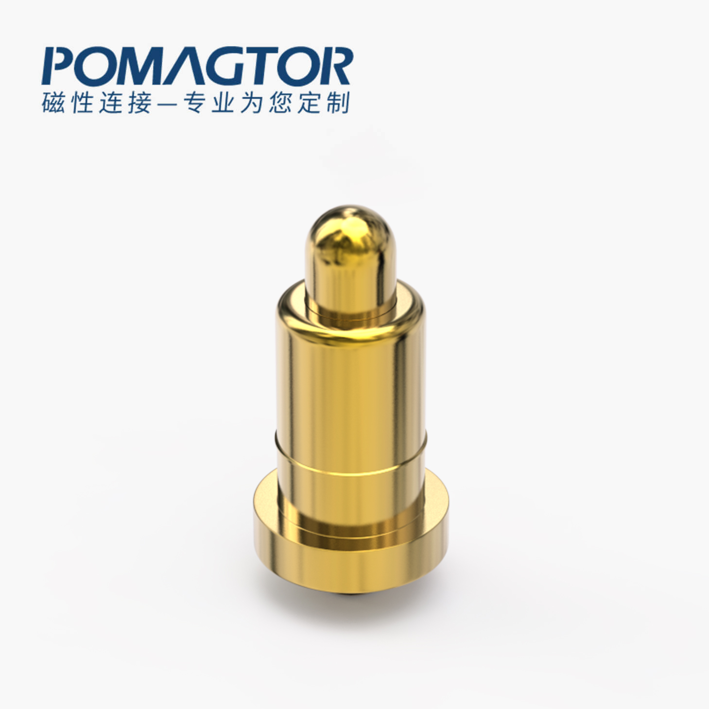 弹簧针 双头式：电镀黄铜Au1u，电压12V，电流1A，弹力10000次+，工作温度-40°~150°