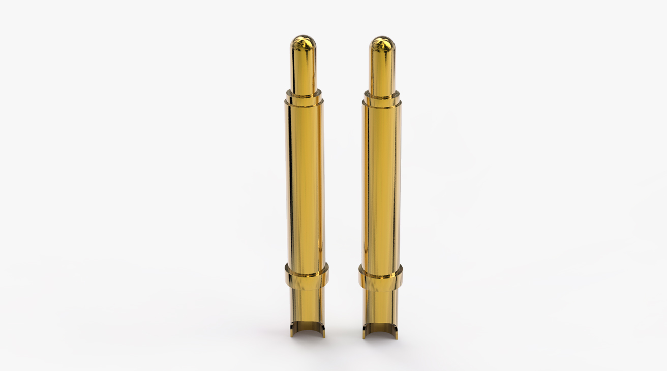 弹簧针 焊线式：电镀黄铜Au50u，电流3A，工作行程1.5mm:140&plusmn;20gf，弹力50000次+，工作温度-30&deg;~85&deg;