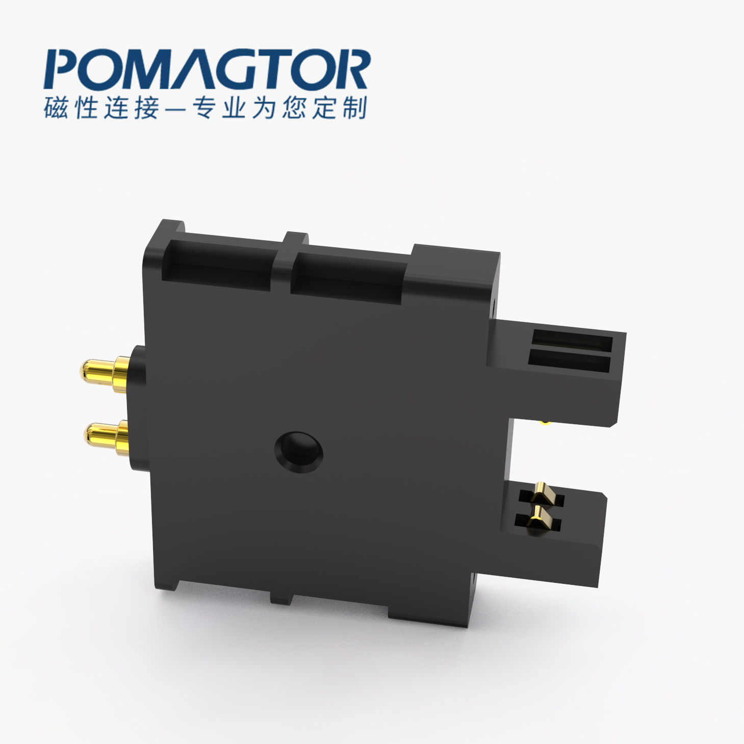 弹簧针连接器 其他类：2PIN，电镀黄铜Au5u，电压12V，电流4A，工作行程2.5mm:80gfMax，弹力10000次+，工作温度-30°~85°