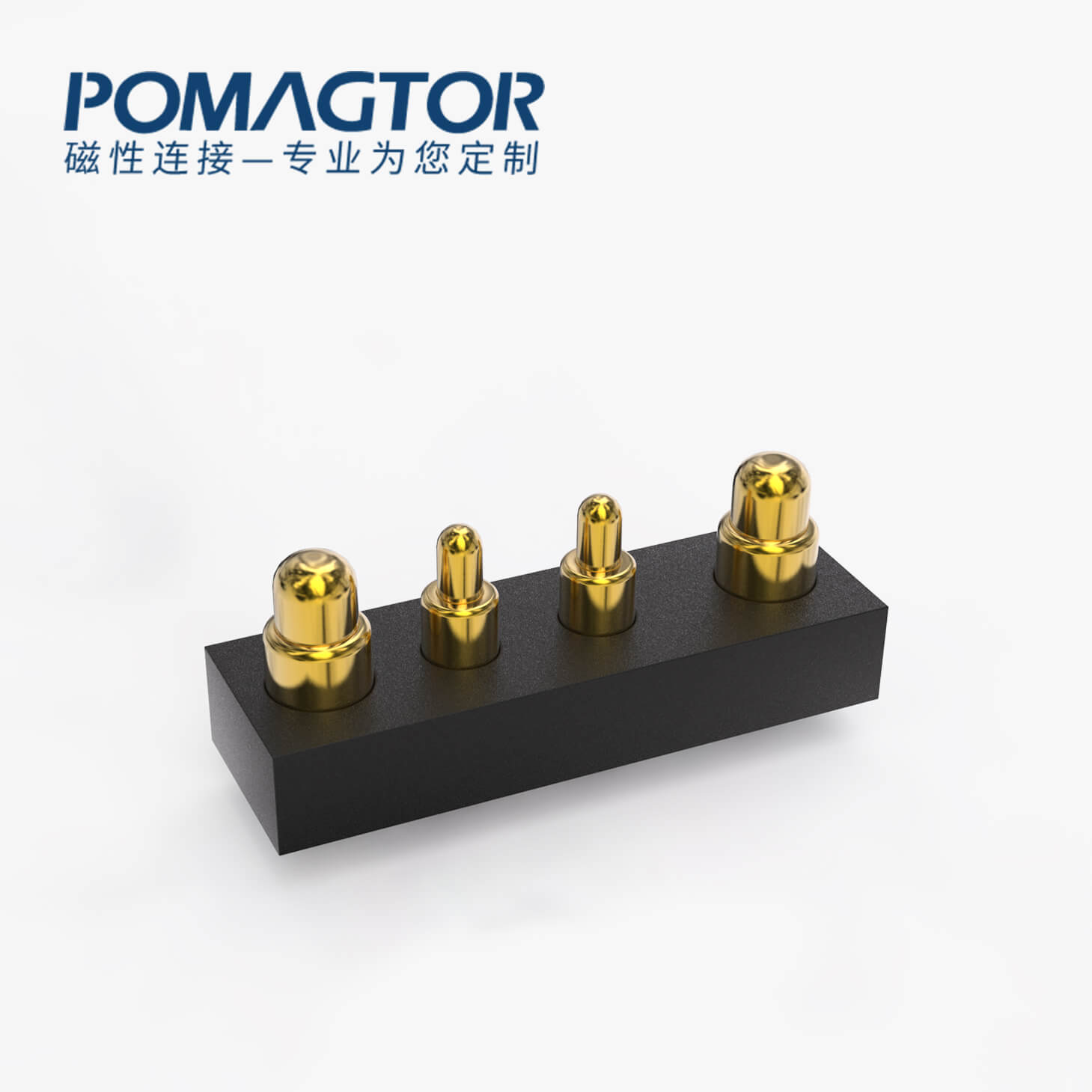 弹簧针连接器 DIP式：4PIN，电镀黄铜Au10u，电压12V，电流1.2A，工作行程0.5mm:150gfMax，弹力30000次+，工作温度-30°~85°