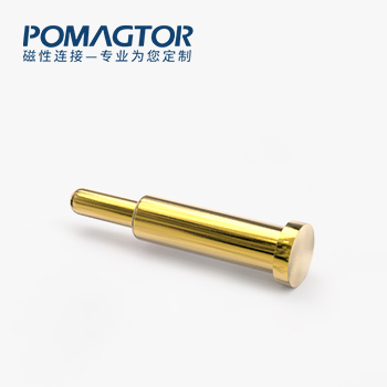 弹簧针 SMT式：电镀黄铜Au1u，电压12V，电流1A，弹力10000次+，工作温度-40°~150°