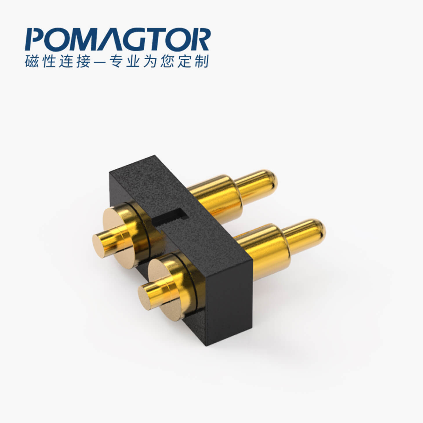 弹簧针连接器 DIP式：2PIN，电镀黄铜Au4u，电压36V，电流1A，工作行程1.0mm:35±20gf，弹力30000次+，工作温度-30°~85°