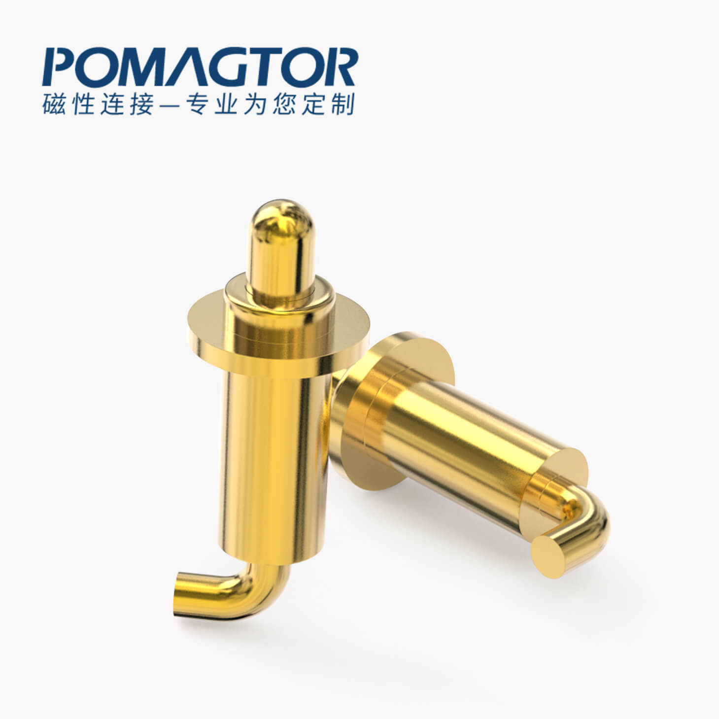 弹簧针 折弯式：电镀黄铜Au5u，电压5V，电流3A，工作行程1.0mm:60±15gf，弹力10000次+，工作温度-30°~85°