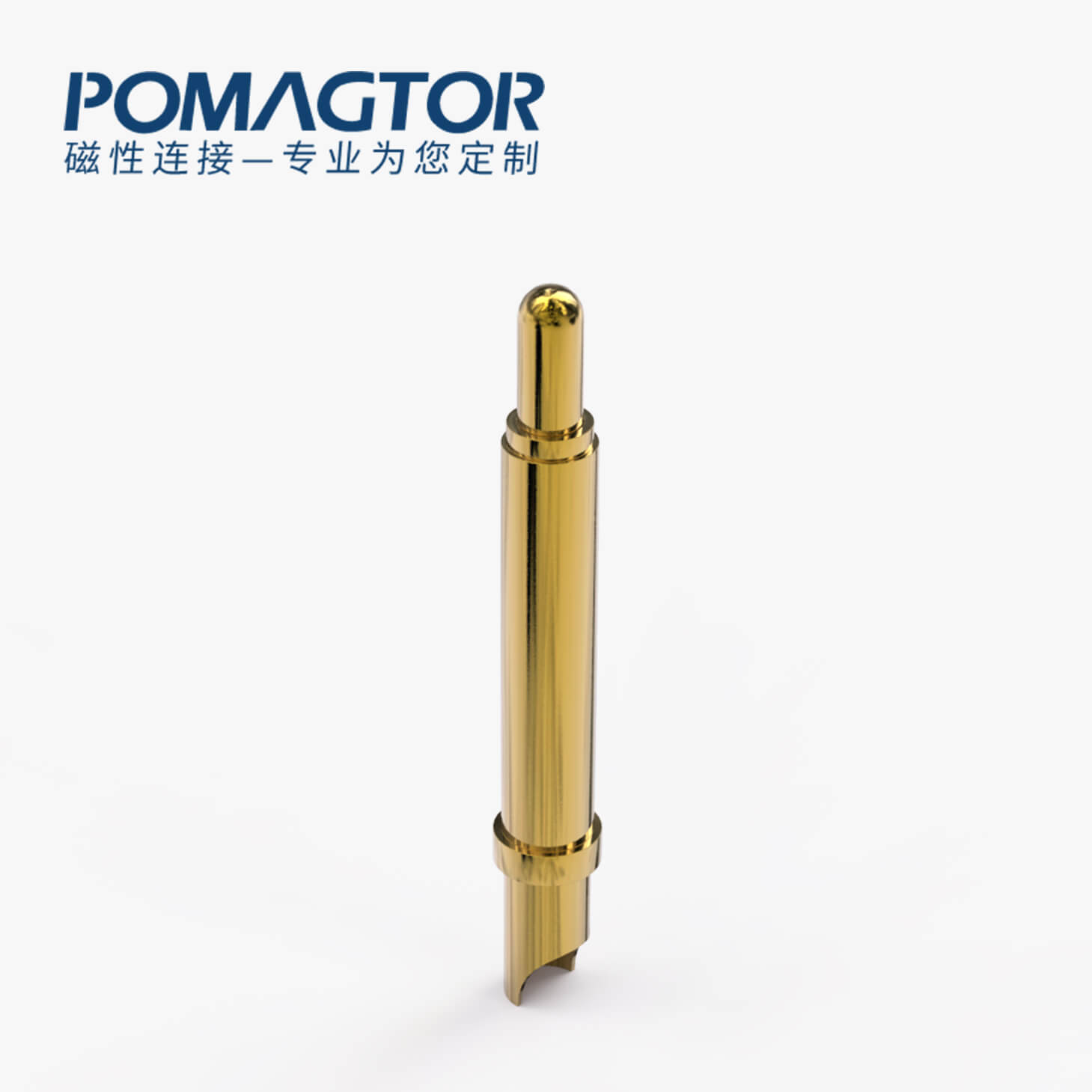 弹簧针 焊线式：电镀黄铜Au50u，电流3A，工作行程1.5mm:140±20gf，弹力50000次+，工作温度-30°~85°
