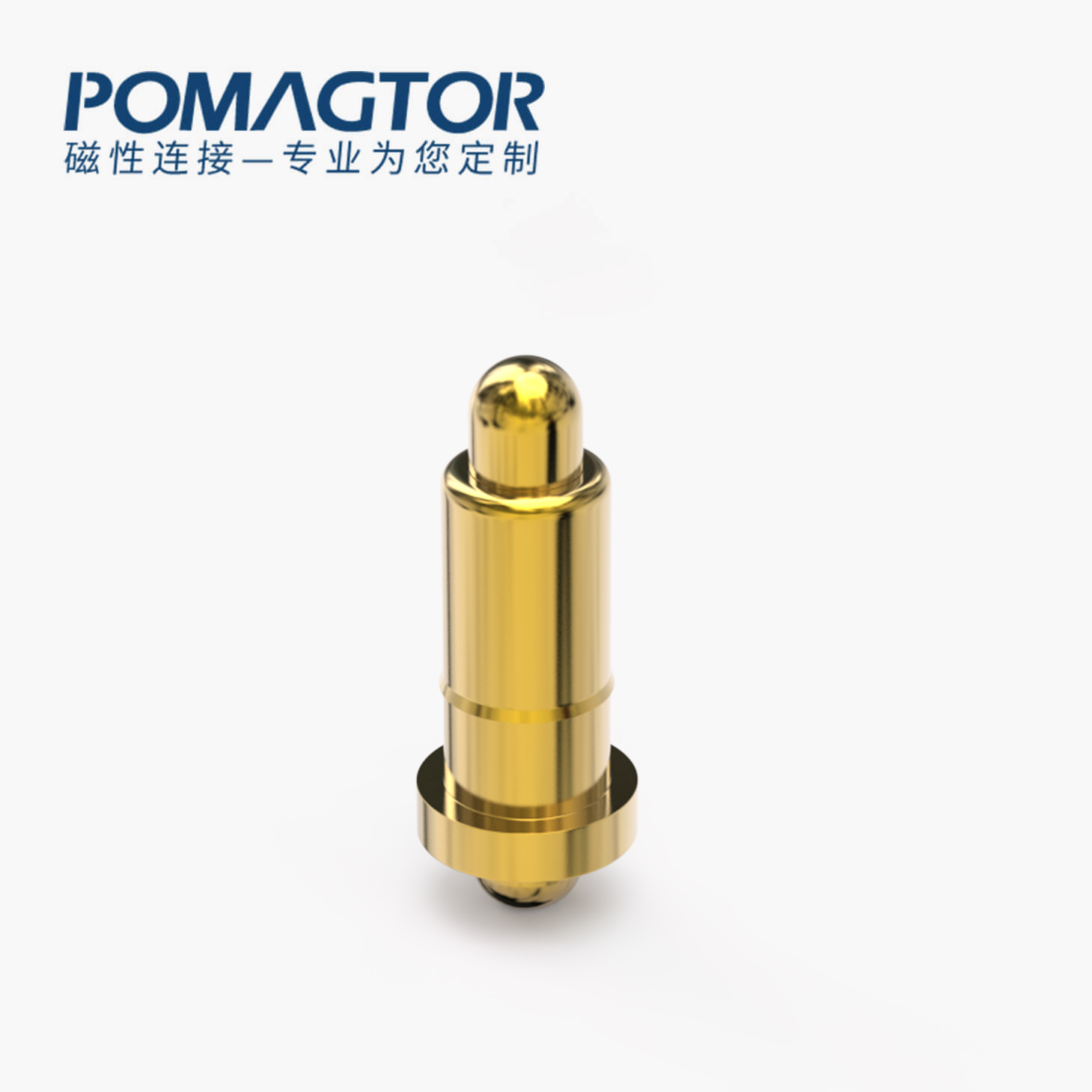 弹簧针 双头式：电镀黄铜Au1u，电压12V，电流1A，弹力10000次+，工作温度-40°~150°