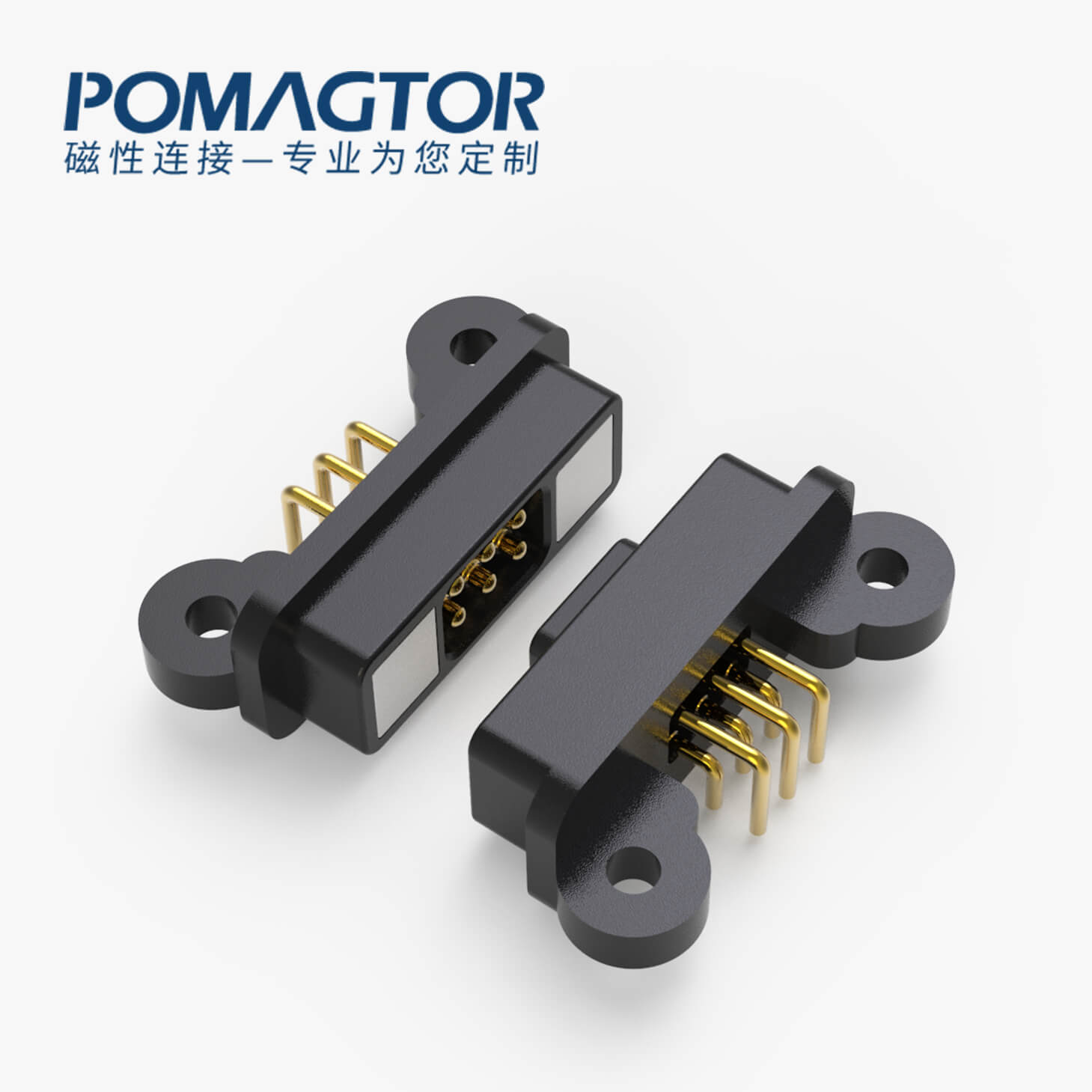 磁吸连接器 TK磁性系列：6PIN，电镀黄铜Au5u，电压5V，电流2A