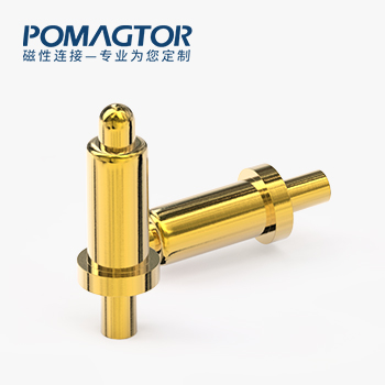 弹簧针 DIP式：电镀黄铜Au5u，电压12V，电流2A，工作行程0.6mm:100±20gf，弹力10000次+，工作温度-30°~85°