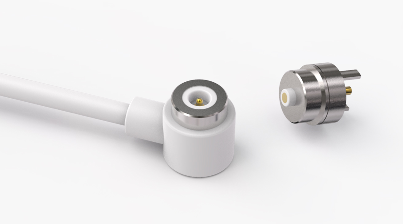 磁吸数据线 圆形磁性系列：2PIN，电镀黄铜Au3u，电压5V，电流1.5A，工作行程0.8mm:60gfMax，弹力寿命10000次+，工作温度-30&deg;~85&deg;