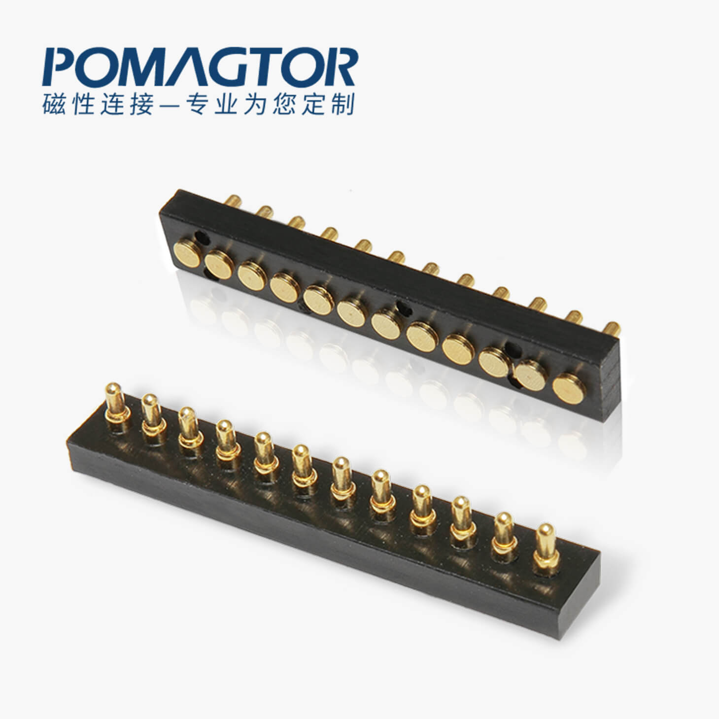 弹簧针连接器 SMT式：12PIN，电镀黄铜Au1u，电压12V，电流1.2A，工作行程1.0mm:150gfMax，弹力30000次+，工作温度-30°~85°