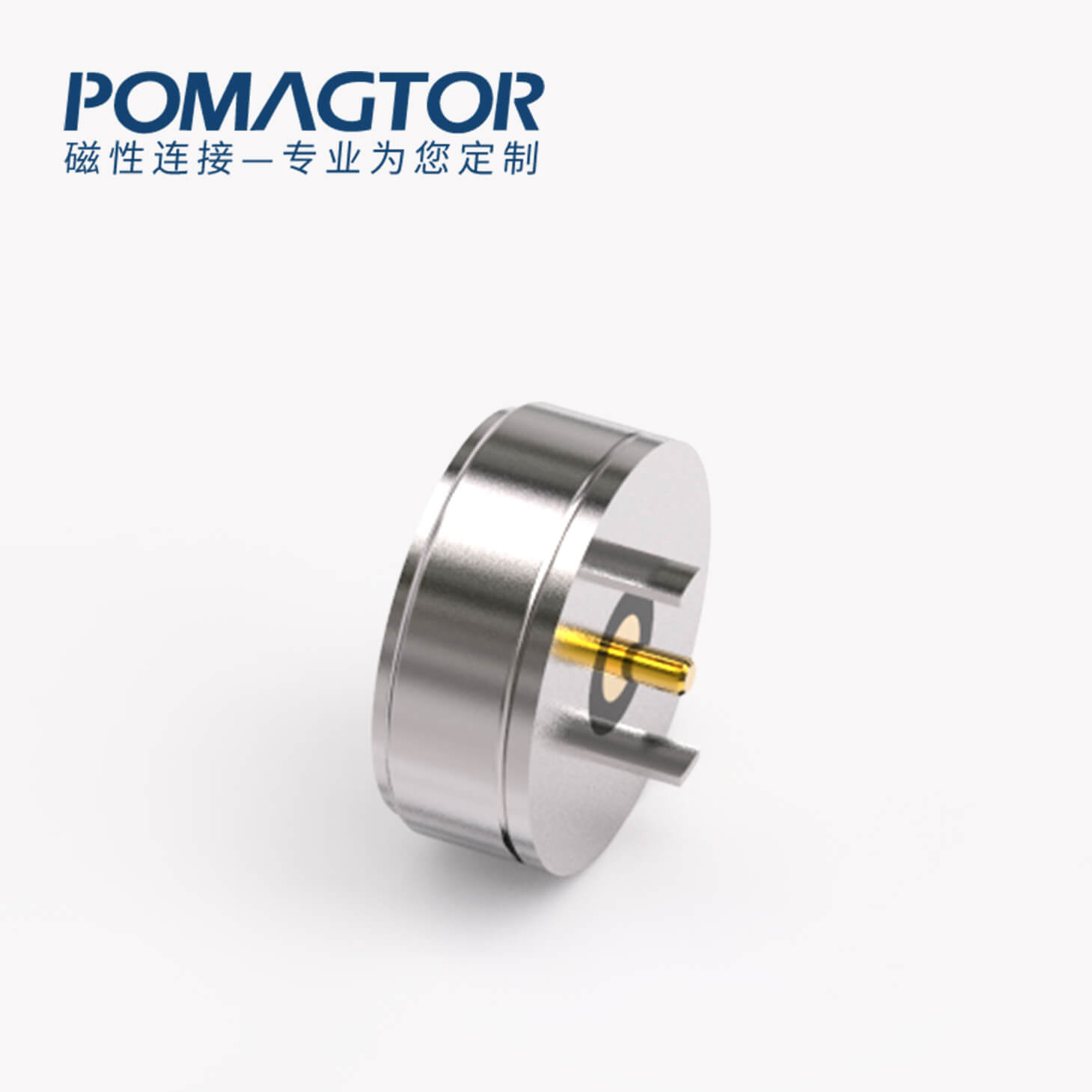 磁吸连接器 圆形磁性系列：2PIN，电压12V，电流2A，工作温度-30°~85°
