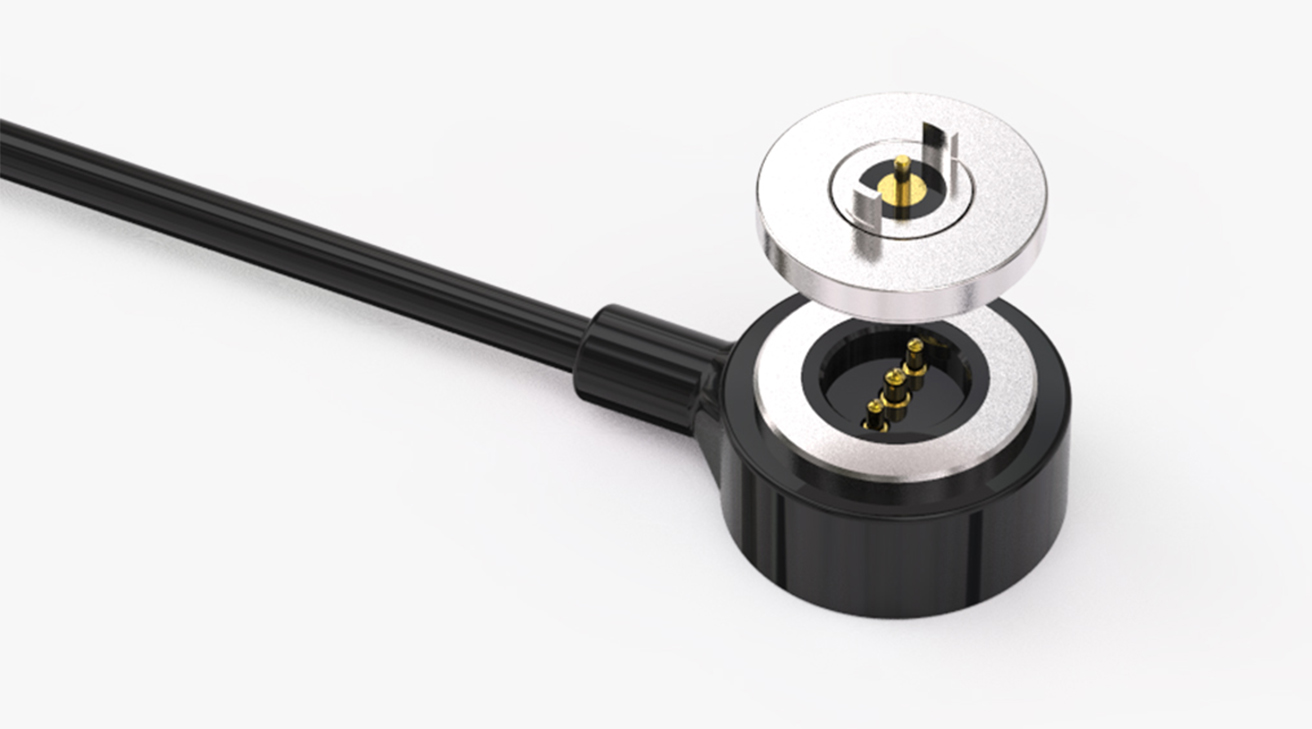 磁吸数据线 圆形磁性系列：2PIN，电压12V，电流2A，工作行程0.8mm:60gfMax，弹力10000次+，工作温度-30&deg;~85&deg;