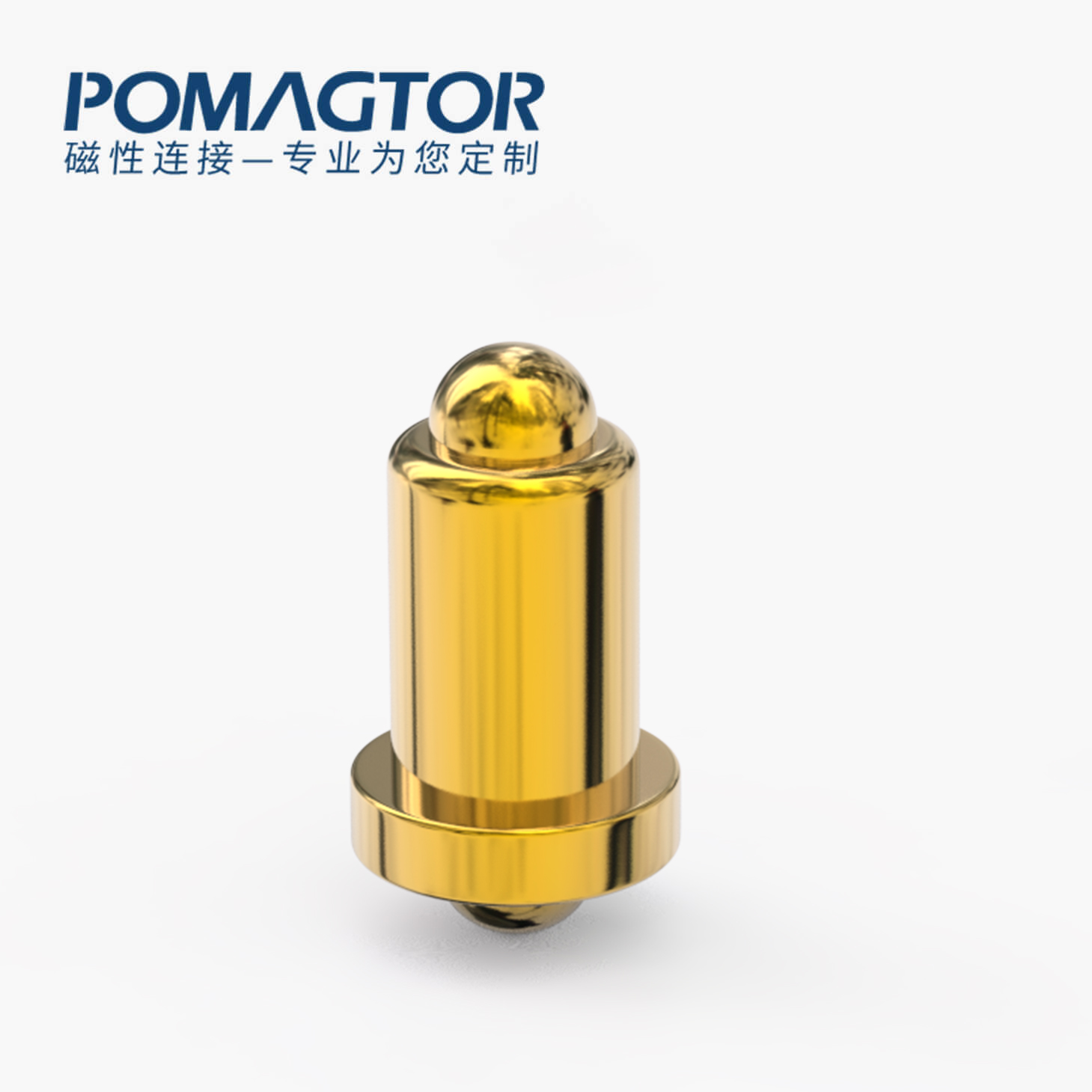 弹簧针 双头式：电镀黄铜Au1u，电压12V，电流1A，弹力10000次+，工作温度-40°~150°
