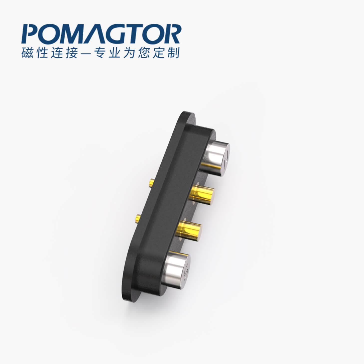 磁吸连接器 HT磁性系列：2PIN，电镀黄铜Au3u，电压5V，电流2A，工作温度-30°~85°