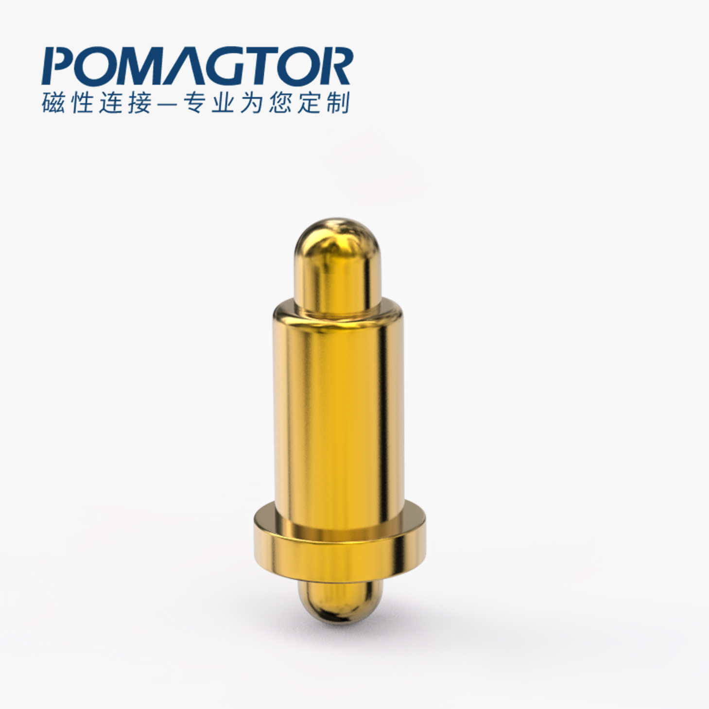 弹簧针 双头式：电镀黄铜Au1u，电压12V，电流1A，弹力10000次+，工作温度-40°~150°