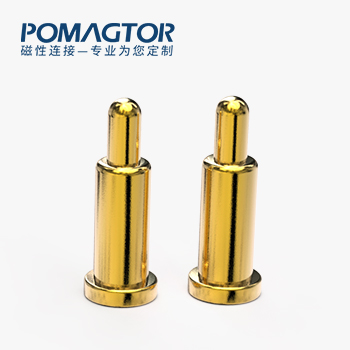 弹簧针 SMT式：电镀黄铜Au1u，电压12V，电流1A，弹力10000次+，工作温度-40°~150°