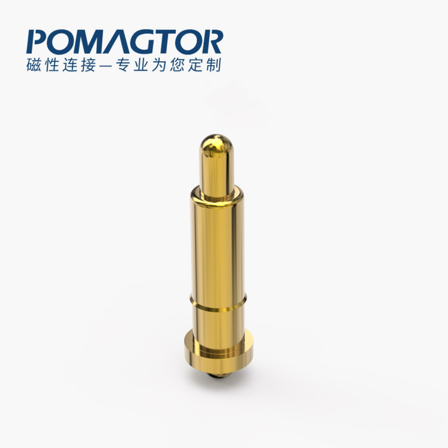 弹簧针 双头式：电镀黄铜Au1u，电压12V，电流1A，弹力10000次+，工作温度-40°~150°