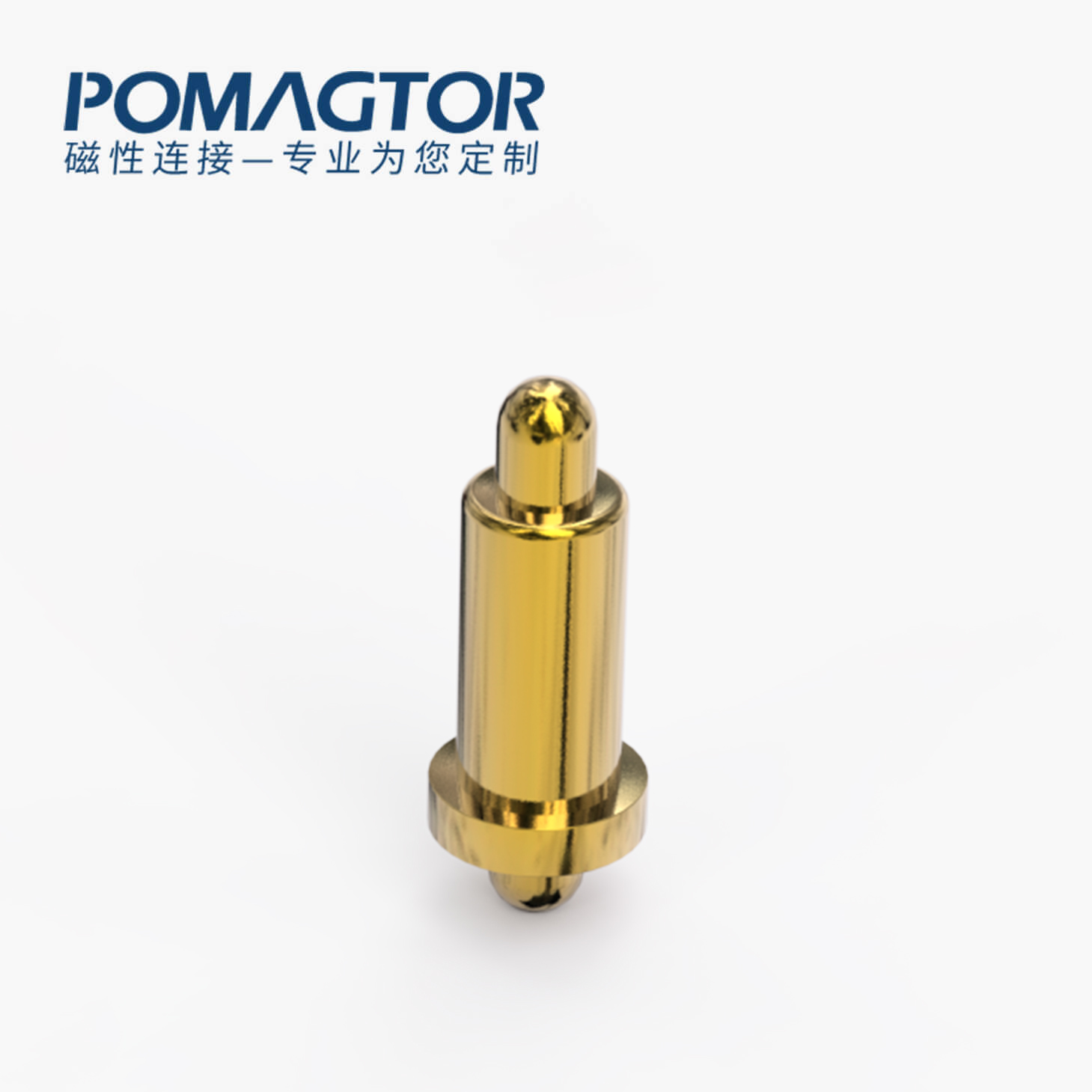 弹簧针 双头式：电镀黄铜Au1u，电压12V，电流1A，弹力10000次+，工作温度-40°~150°
