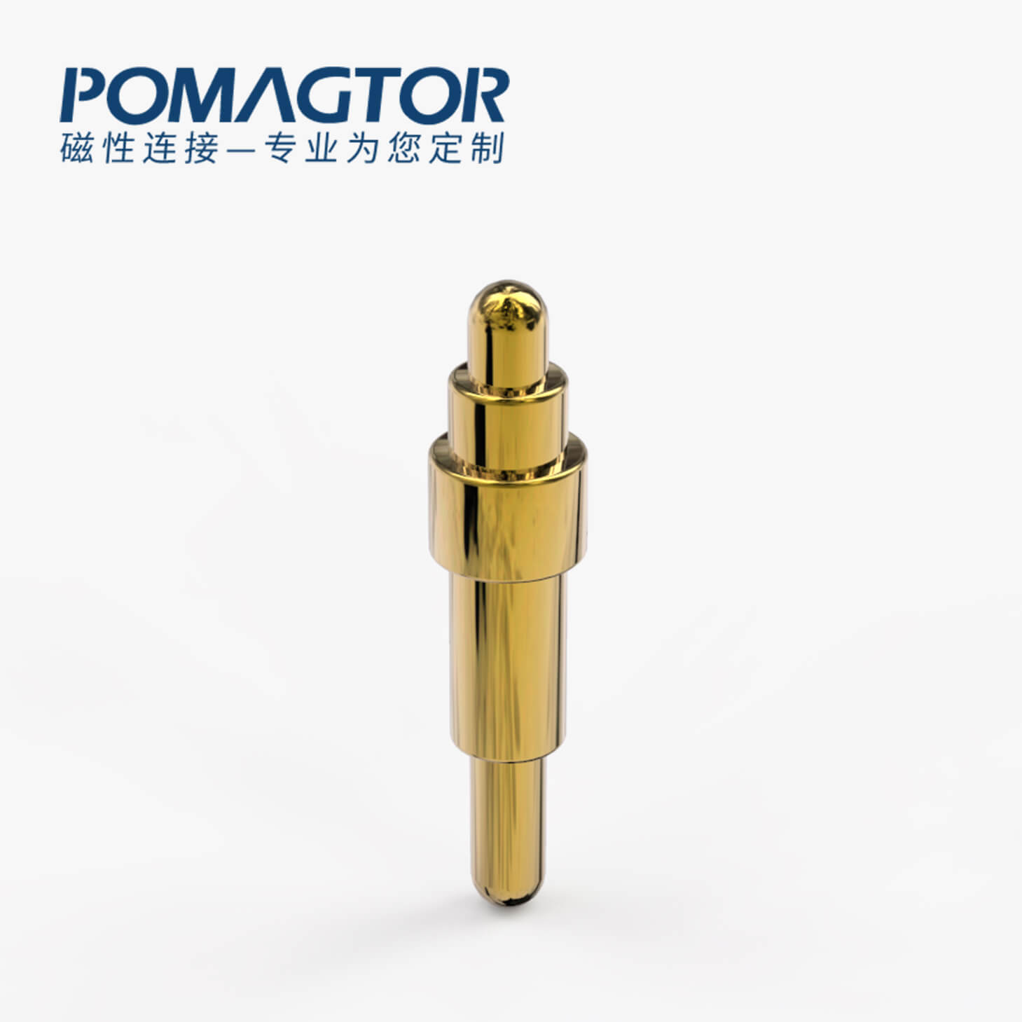 弹簧针 双头式：电镀黄铜Au1u，电压12V，电流1A，弹力10000次+，工作温度-40°~150°