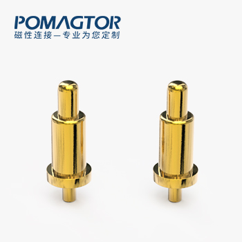 弹簧针 DIP式：电镀黄铜Au3u，电压5V，电流1A，工作行程0.5mm:40±15gf，弹力10000次+，工作温度-30°~85°