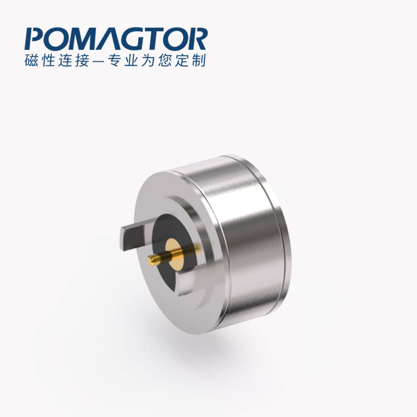 磁吸连接器 圆形磁性系列：2PIN，电压5V，电流2A，工作温度-30°~85°