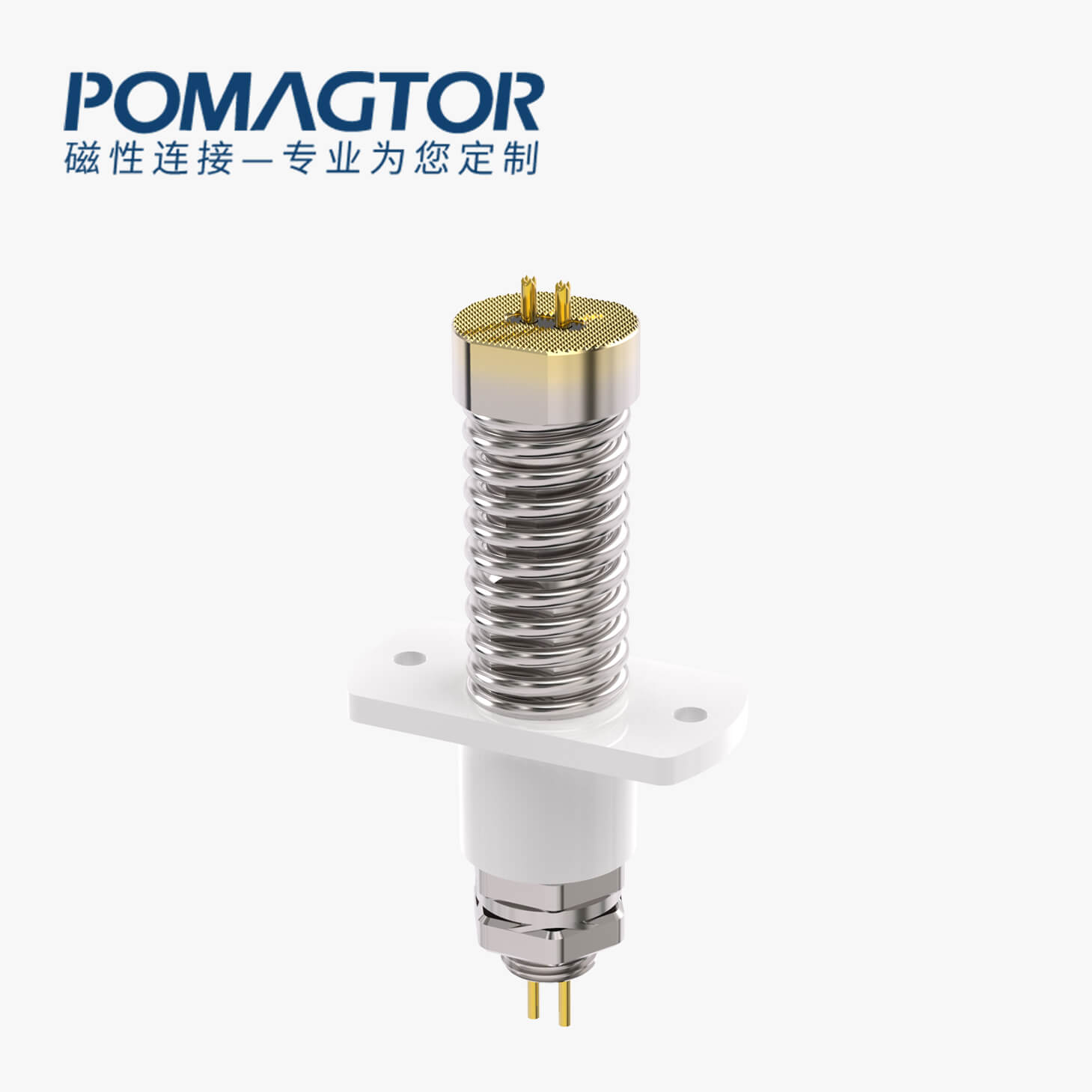 弹簧针 大电流：电压220V，电流60A，工作行程6mm:300±50gf，弹力20000次+，工作温度-30°~85°