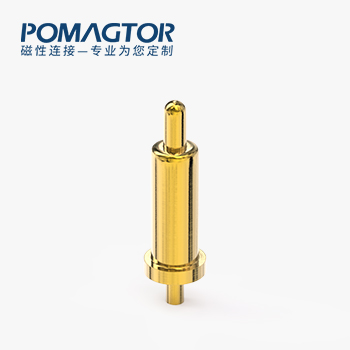 弹簧针 DIP式：电镀黄铜Au5u，电压5V，电流1A，工作行程0.7mm:60±20gf，弹力10000次+，工作温度-30°~85°