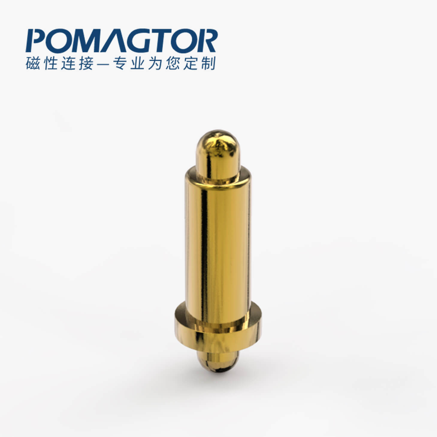 弹簧针 双头式：电镀黄铜Au1u，电压12V，电流1A，弹力10000次+，工作温度-40°~150°