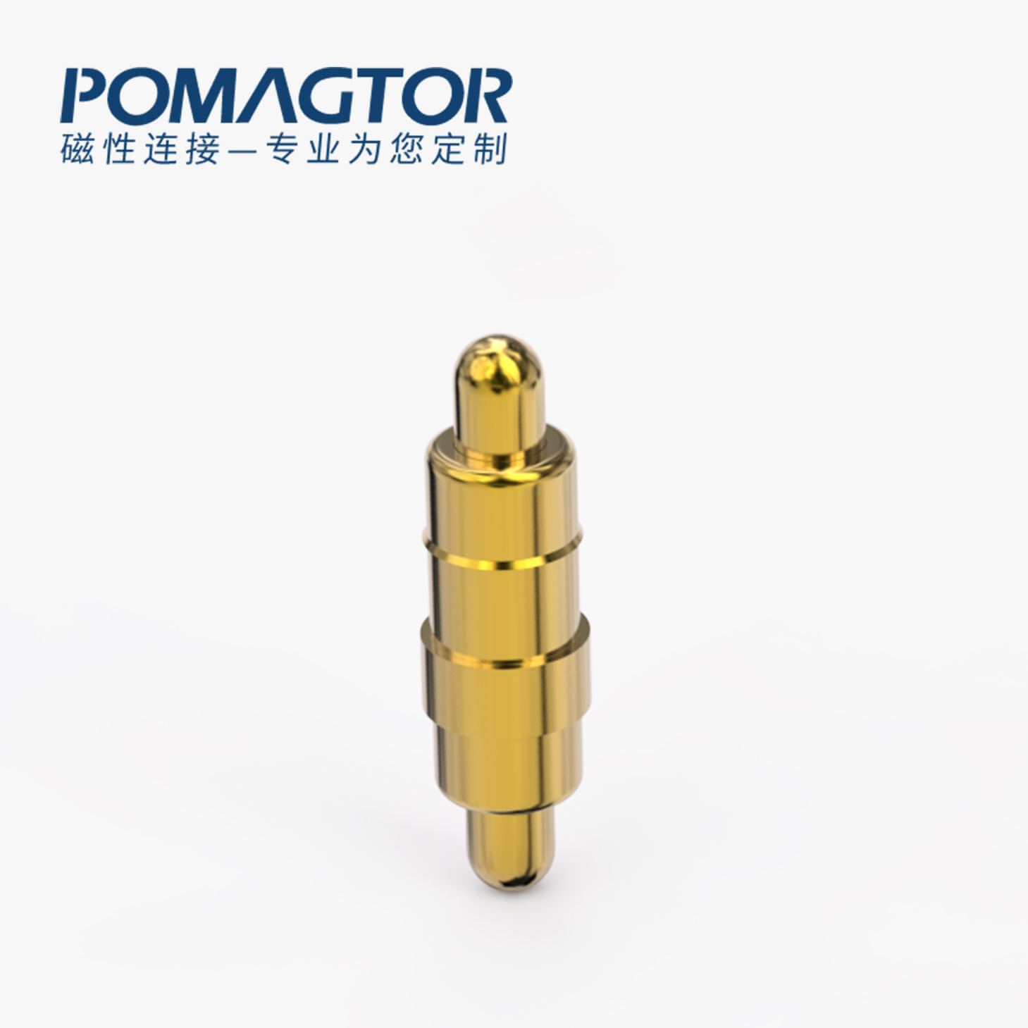 弹簧针 双头式：电镀黄铜Au1u，电压12V，电流1A，弹力10000次+，工作温度-40°~150°