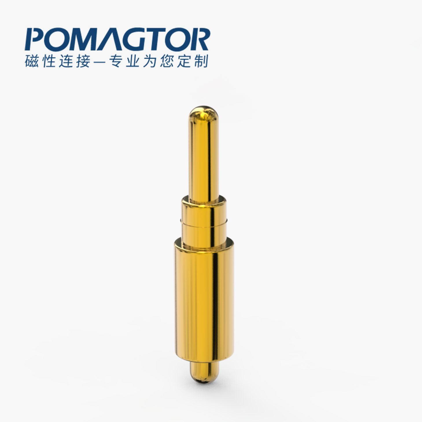 弹簧针 双头式：电镀黄铜Au1u，电压12V，电流1A，弹力10000次+，工作温度-40°~150°