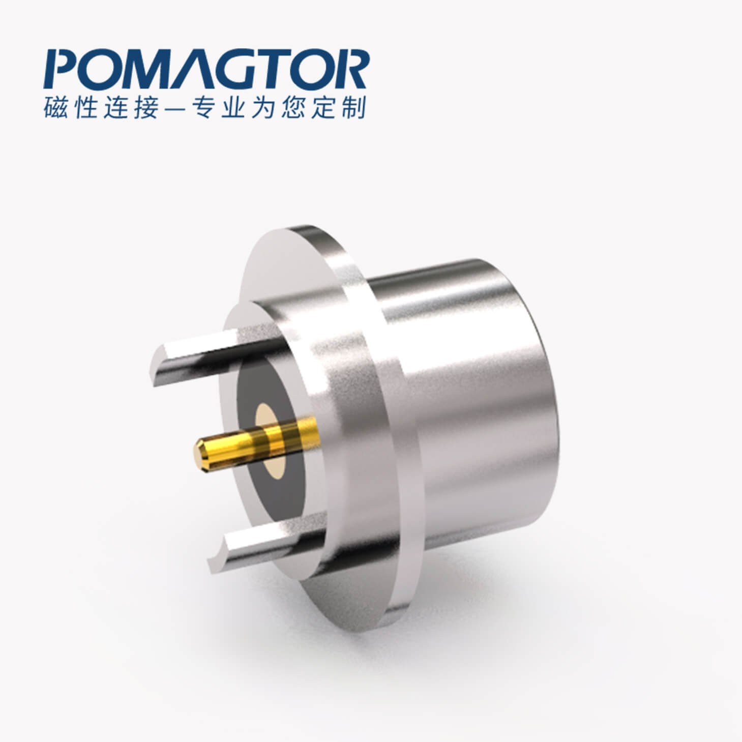 磁吸连接器 圆形磁性系列：2PIN，电压5V，电流2A，工作温度-30°~85°