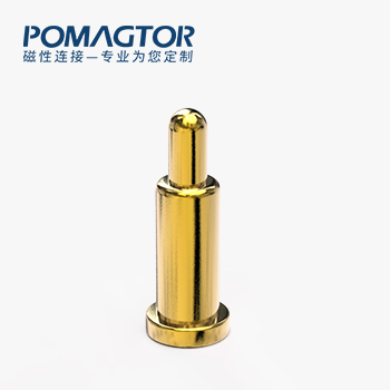 弹簧针 SMT式：电镀黄铜Au1u，电压12V，电流1A，弹力10000次+，工作温度-40°~150°