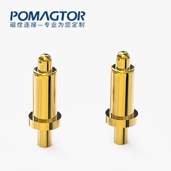 弹簧针 DIP式：电镀黄铜Au5u，电压12V，电流2A，工作行程0.6mm:100±20gf，弹力10000次+，工作温度-30°~85°