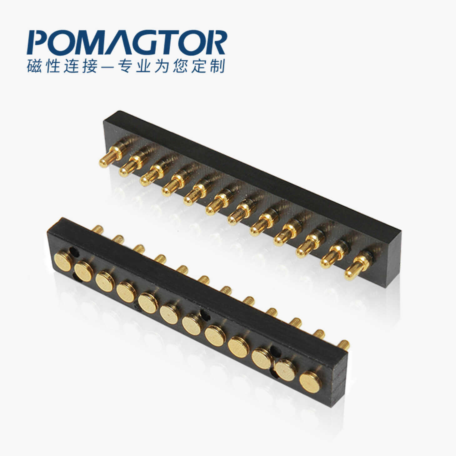 弹簧针连接器 SMT式：12PIN，电镀黄铜Au1u，电压12V，电流1.2A，工作行程1.0mm:150gfMax，弹力30000次+，工作温度-30°~85°