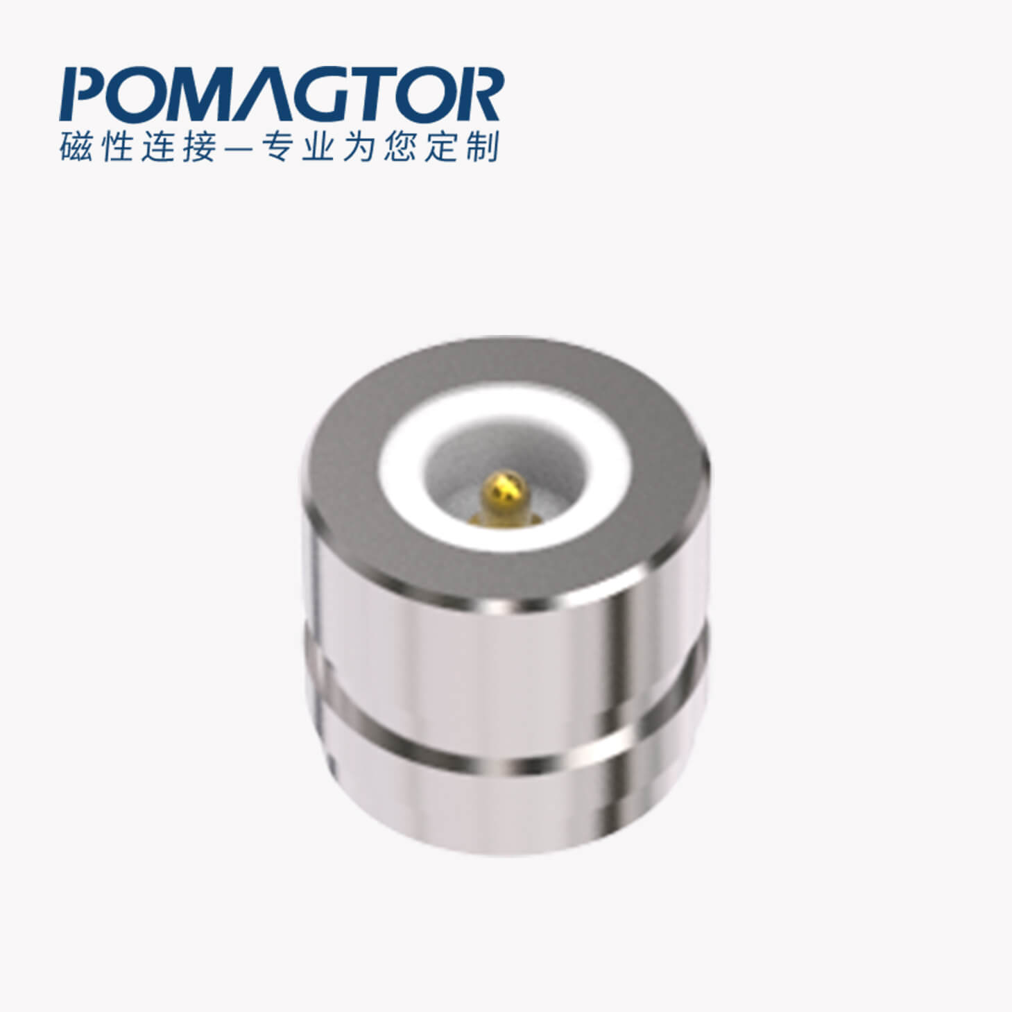 磁吸连接器 圆形磁性系列：2PIN，电镀黄铜Au3u，电压5V，电流1.5A，工作行程0.8mm:60gfMax，弹力10000次+，工作温度-30°~85°